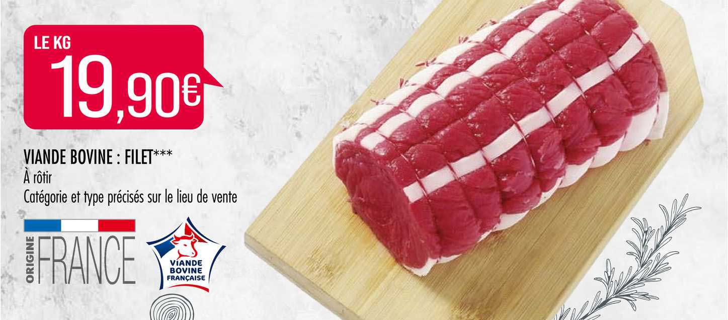 Viande Bovine : Filet