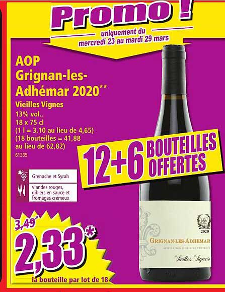 aop grignan-les-adhémar 2020 vieilles vignes