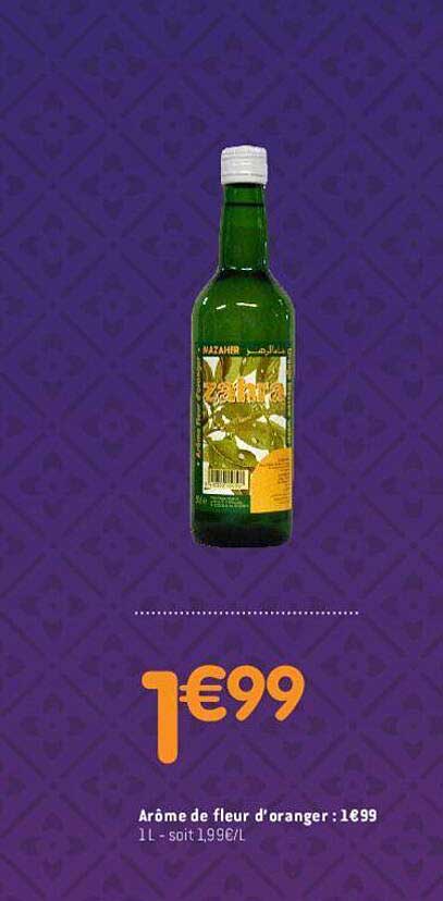 arôme de fleur d'oranger