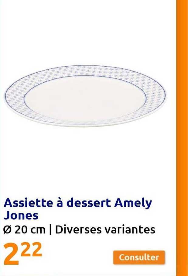 assiette à dessert amely jones