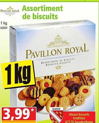 assortiment de biscuits pavillon royal