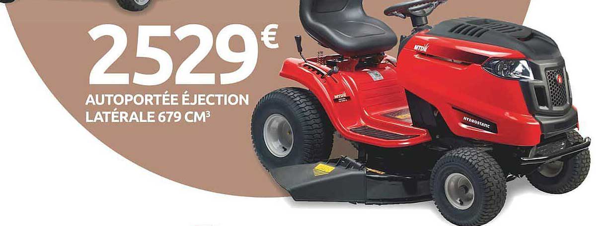 autoportée éjection latérale