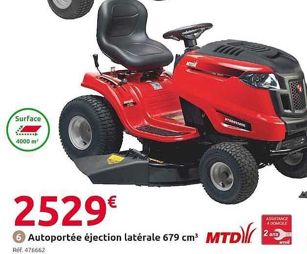 autoportée éjection latérale mtd