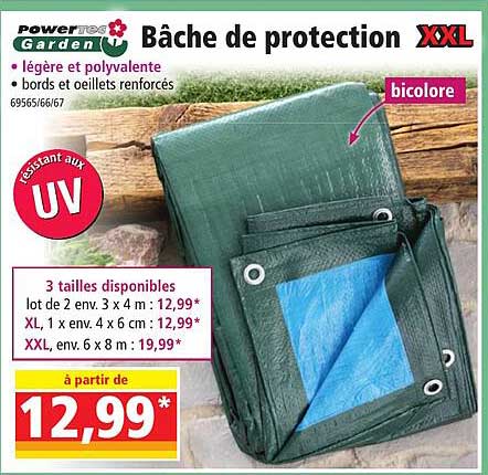 Bâche De Protection Powertec Garden