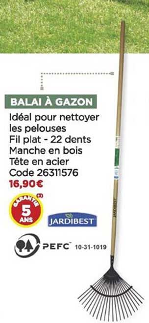 balai à gazon jardibest