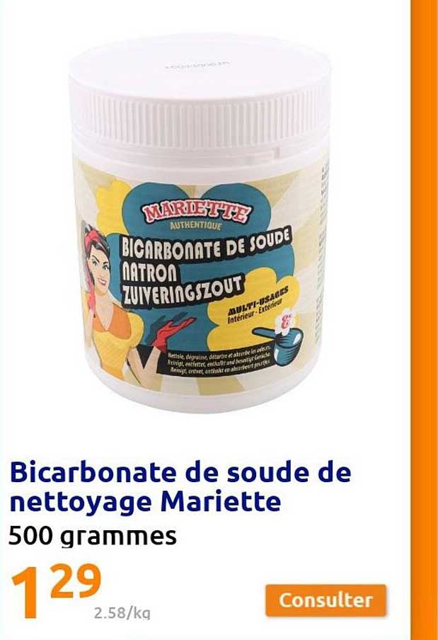 Bicarbonate De Soude De Nettoyage Mariette