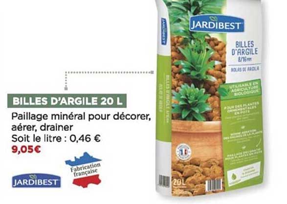 billes d'argile 20 l jardibest