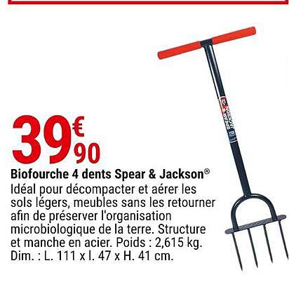 biofourche 4 dents spear & jackson