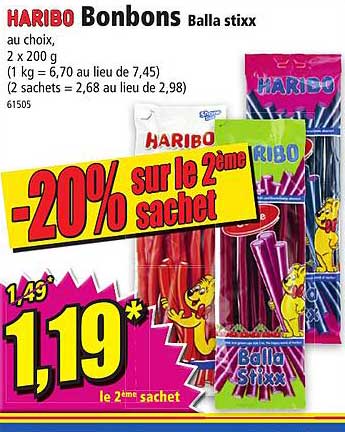 bonbons balla stixx haribo