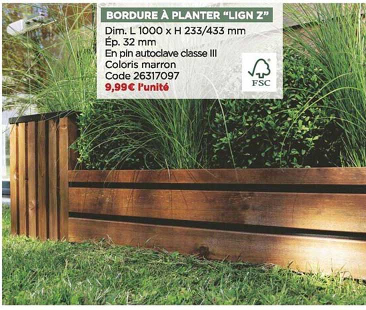Bordure à Planter "lign Z"