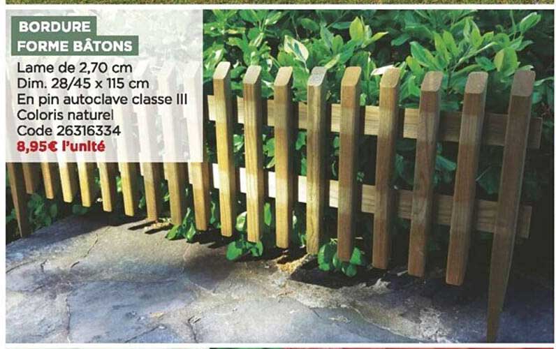 Bordure Forme Bâtons