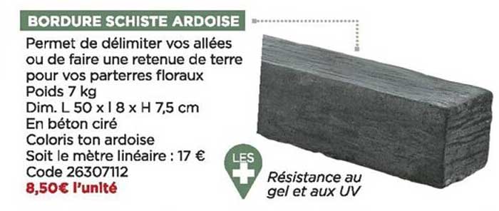 bordure schiste ardoise