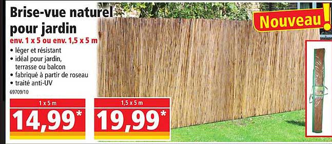 brise-vue naturel pour jardin