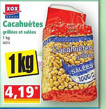 cacahuètes grillées et salées xox