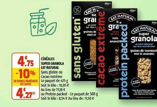 céréales super granola eat natural