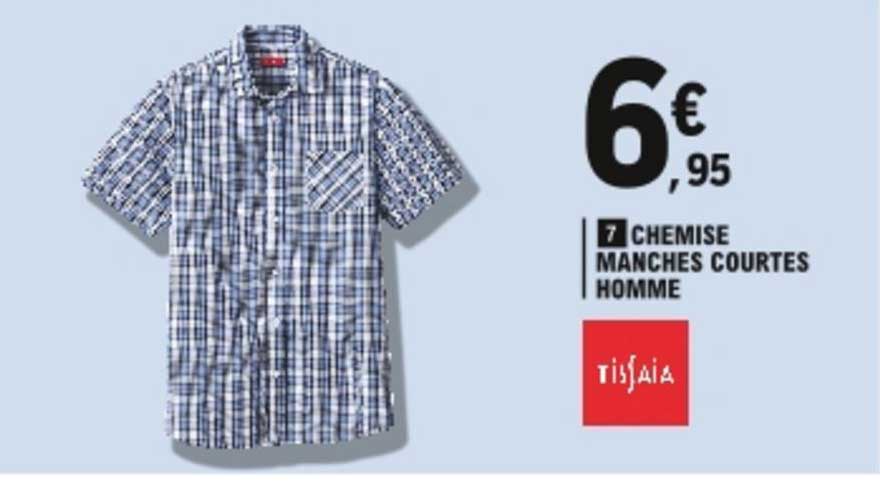 Chemise Manches Courtes Homme Tissaia
