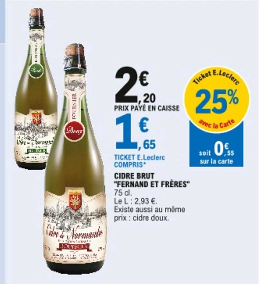 cidre brut "fernand et frères"