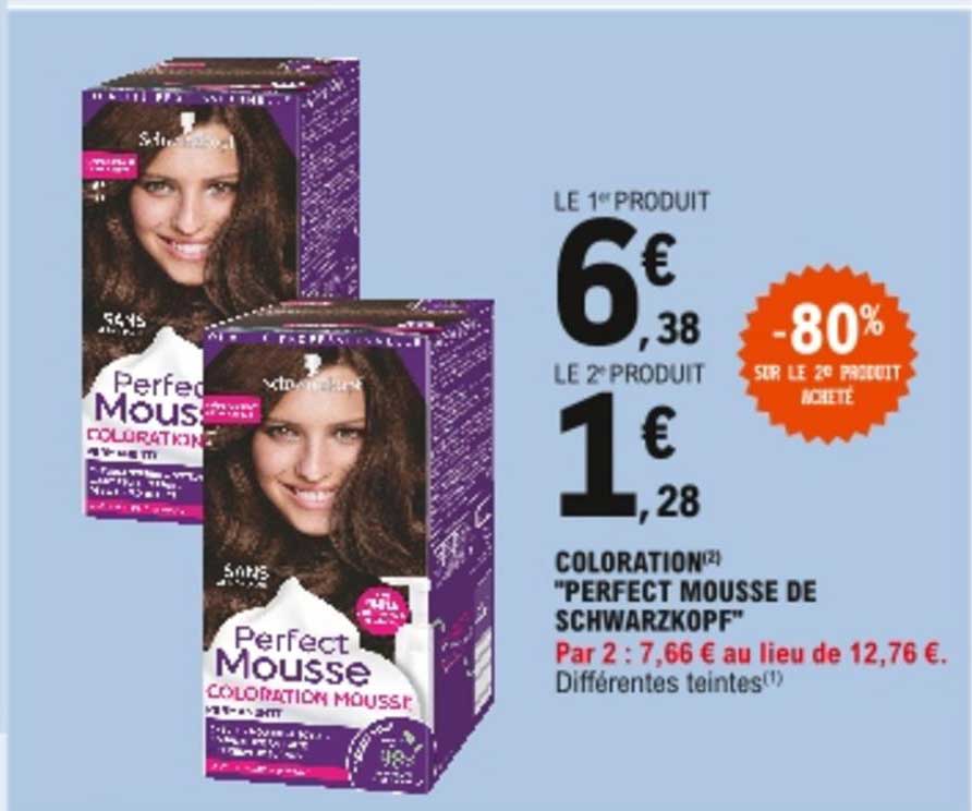 Coloration "perfect Mousse De Schwarzkopf"