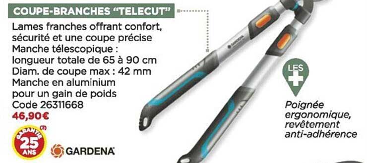 coupe-branches "telecut" gardena