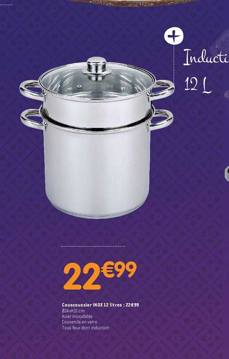 Couscoussier Inox 12 Litres