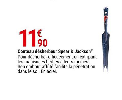 couteau désherbeur spear & jackson