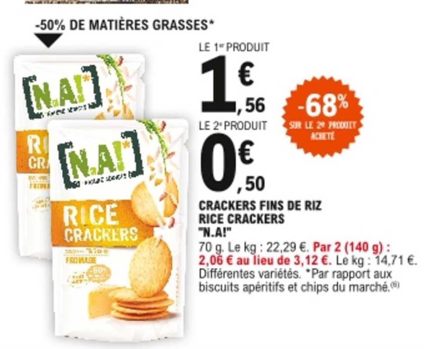 crackers fins de riz rice crackers "n.a!"