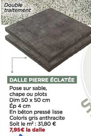 dalle pierre éclatée