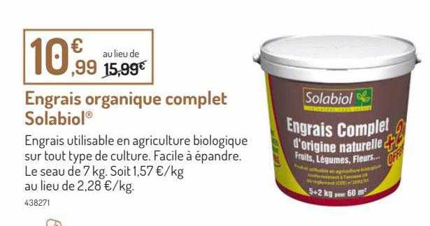 engrais organique complet solabiol