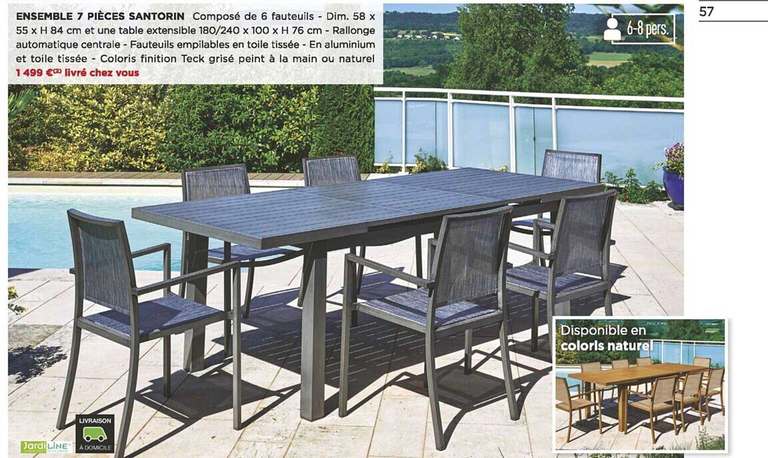 Ensemble 7 Pièces Santorin