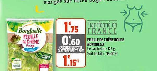 Feuille De Chêne Rouge Bonduelle