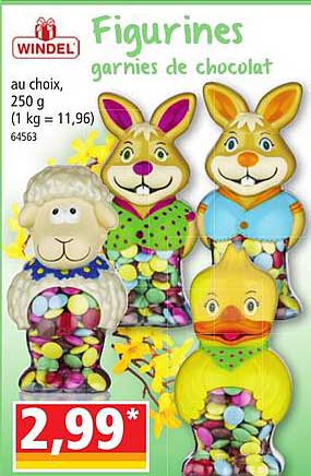 Figurines Garnies De Chocolat Windel