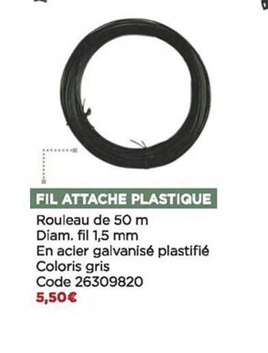 fil attache plastique