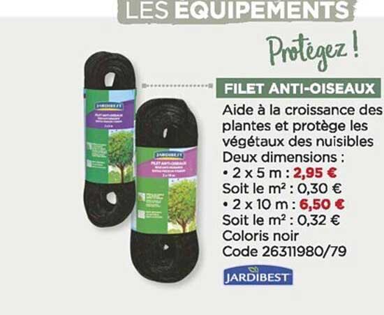 filet anti-oiseaux jardibest