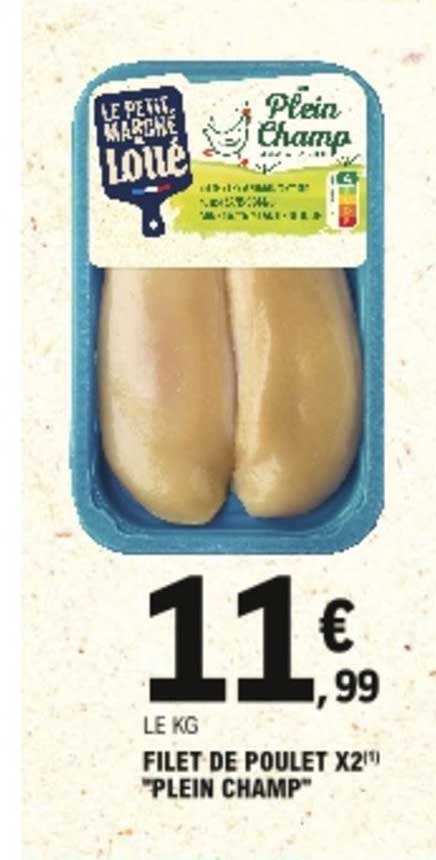 filet de poulet x2 "plein champ"