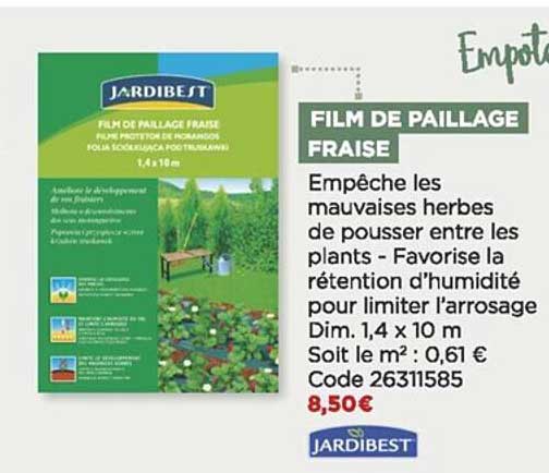 film de paillage fraise jardibest