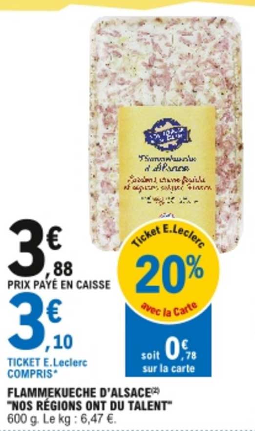 flammekueche d'alsace "nos régions ont du talent"