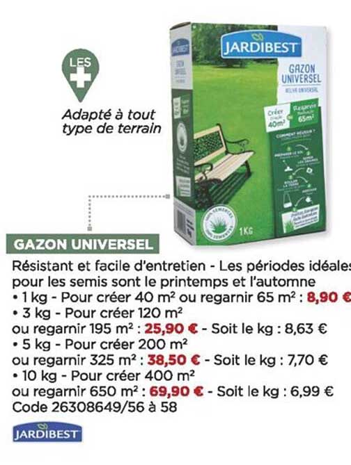 gazon universel jardibest