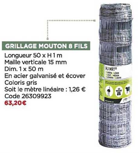 Grillage Mouton 8 Fils