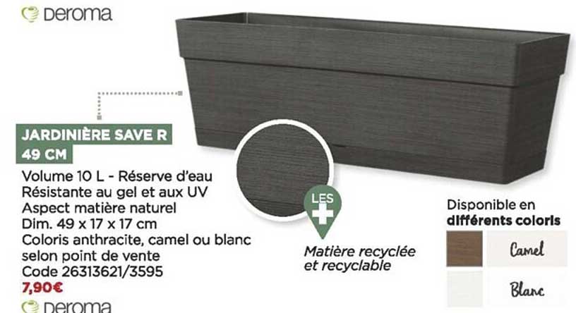 jardinière save r 49 cm deroma