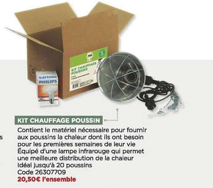 kit chauffage poussin