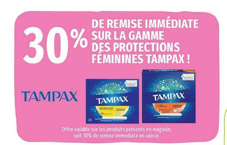 la gamme des protections féminines tampax