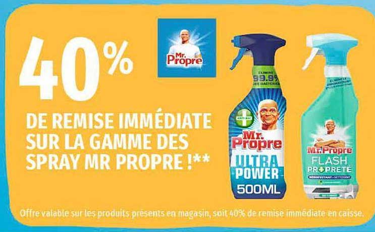 la gamme des spray mr propre