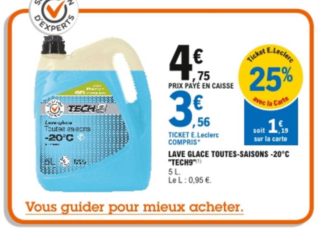 lave glace toutes-saisons -20°c "tech9"