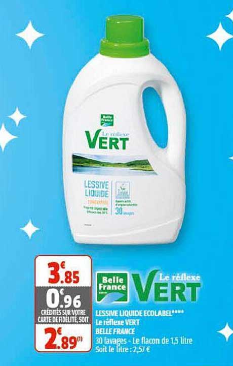 lessive liquide ecolabel le réflexe vert belle france