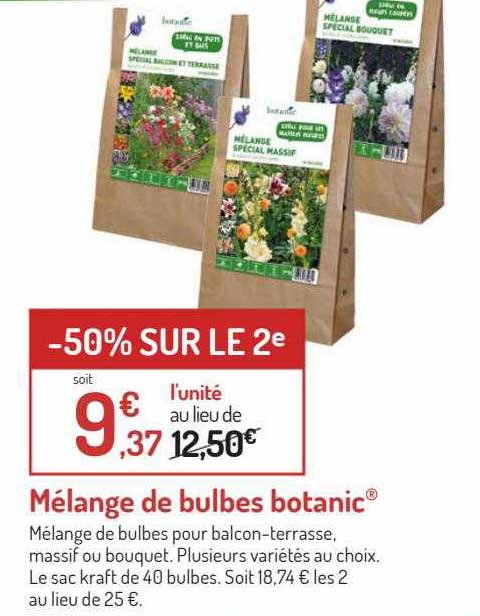 Mélange De Bulbes Botanic -50% Sur Le 2e
