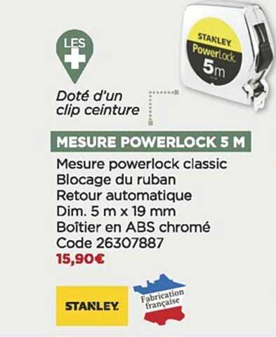 mesure powerlock 5 m stanley