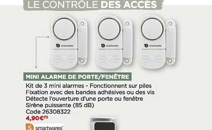 Mini Alarme De Porte-fenêtre