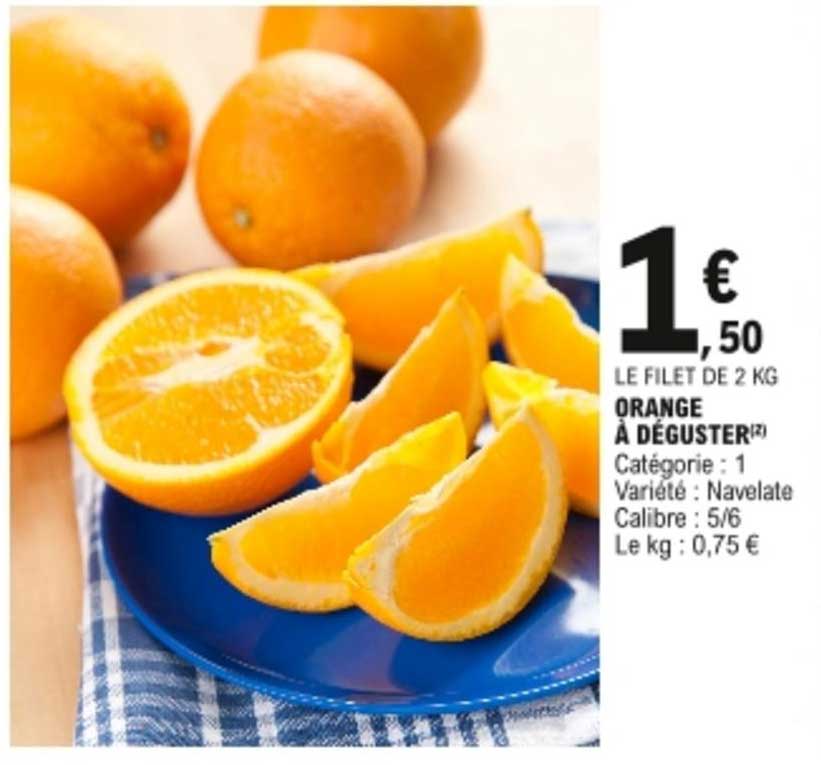 orange à déguster