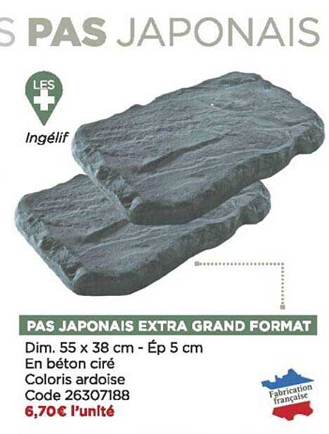 pas japonais extra grand format