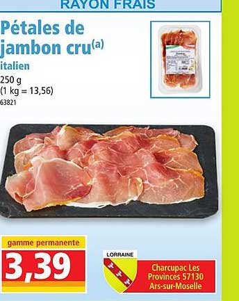 Pétales De Jambon Cru Italien